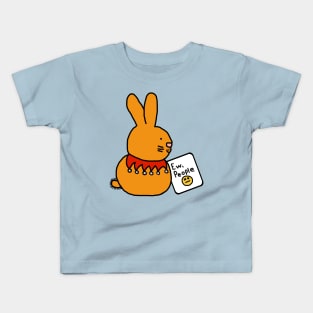 Bunny Rabbit Says Ew People Kids T-Shirt